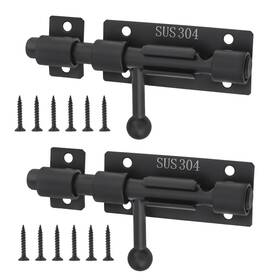 Hojlkld Doh A0l Slide Bolt Gate Latch 2 Pack 4 Inch 304 Stainless Steel Barrel Wi