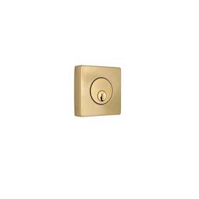 1011857558 Home Decorators Square Brushed Gold Single Cylinder Deadbolt Featuring Dual Keyway Dd2xm1pxj