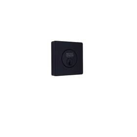 1011857560 Home Decorators Square Matte Black Single Cylinder Deadbolt Featuring Dual Keyway Dd2x91pxj