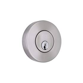 Dd1x21pxj Home Decorators Collection Round Satin Nickel Single Cylinder Deadbolt With Dual Keyway