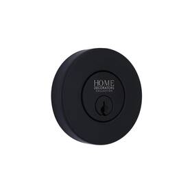 Dd1x91pxj Home Decorators Collection Round Matte Black Single Cylinder Deadbolt
