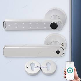 10145700117100736 Homsecur Biometric Smart Door Lock Entry 4 In 1 Fingerprint Code Tuya App Key