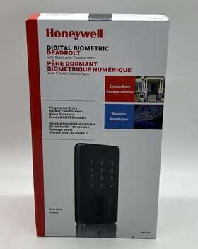 8635302 Honeywell Digital Biometric Deadbolt With Electronic Touchscreen