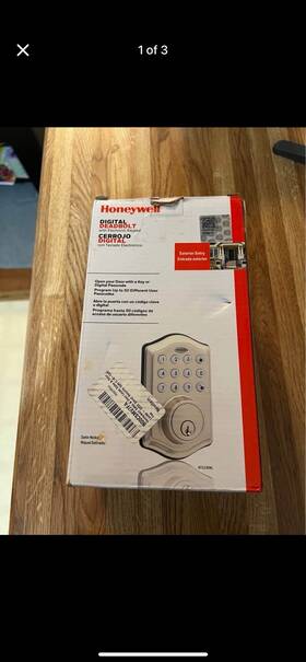 8712309l Honeywell Digital Deadbolt Electronic Keypad Satin Nickel Silver