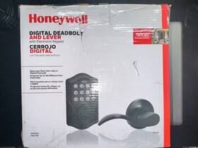 8734505 Honeywell Digital Deadbolt And Lever Doorhandle Lock Exterior Entry