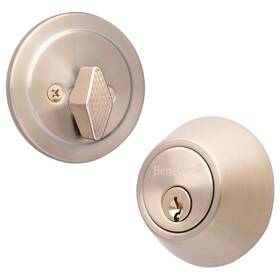 8111309 Honeywell Safes & Door Locks Single Cylinder Front Deadbolt Lock Set - Anti-bump Resistant Dead Bol