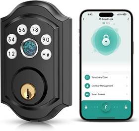 A5-bf Hornbill Smart Front Door Lock Satin Nickel Affordable