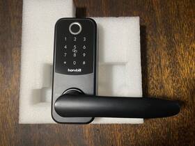 H1-sbf-h Hornbill Fingerprint Smart Lock With Handle Works Alexa And Google Home Black