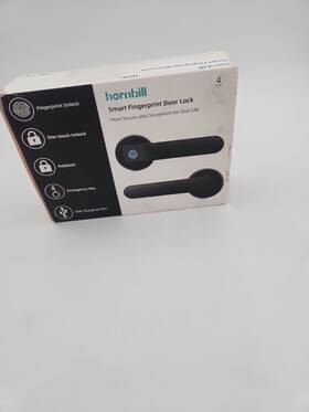 Hbus-d001-blk Hornbill Smart Fingerprint Door Lock Black Unlock