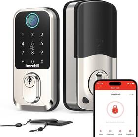 I-m3-bwf-h Hornbill Wi-fi Smart Deadbolt Keyless Entry 9-in-1 Lock Fingerprint Fob 076