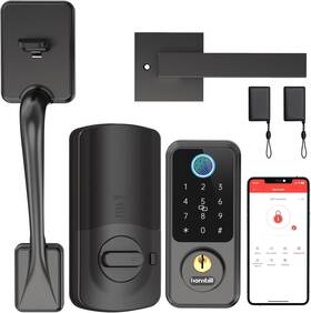 M1-bbfhs-h Hornbill Smart Lock Front Door With Handle Set Keyless Entry Biometric