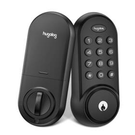 Hugolog 711731000183 Deadbolt Lock Electronic Keypad Keyless Entry Door Motorized Auto-lock Inch