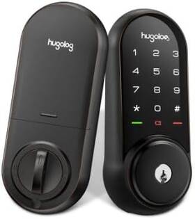 Hu03-orb Hugolog 721749856498 Touchscreen Smart Lock Deadbolt - Rubbed Bronze