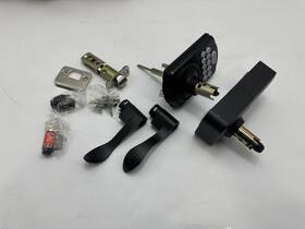 Ks04 Hutools 008678612082 Electronic Keypad Lever Door Lock - Black