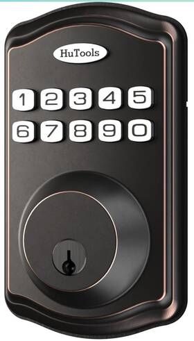 Dks01 Hutools New Keyless Entry Door Lock Electronic Keypad Deadbolt