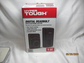 1752002 Hyper Tough New Digital Deadbolt With Electronic Keypad Item Satin Nicke