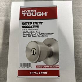 Ht3101-130 Hyper Tough Keyed Entry Tulip Style Doorknob Stainless Steel