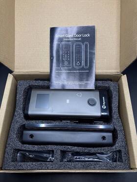 Lg2215 Hysoon Electronic Smart Glass Door Lock Fingerprint Keyless Entry