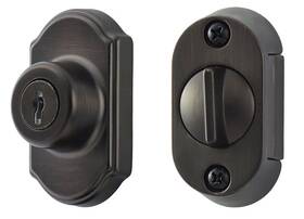 Ideal Security 056947001716 Deadbolt For Storm And Screen Doors Oil Rubbed Bronze
