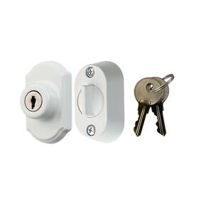 Ideal Security 056947416299 Keyed Deadbolt For Storm And Screen Doors White