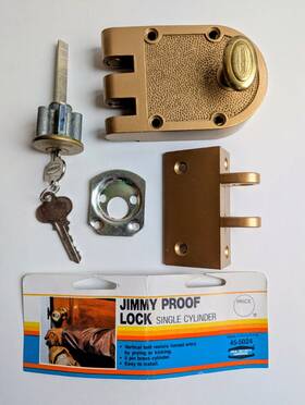 45-5024 Ideal Security Jimmy Proof Lock Single Cylinder By Hardware