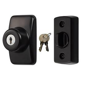 Ideal Security 711181769289 Model Glk Deadbolt For Storm And Screen Doors Key Lock Black 2
