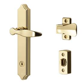 Bk1216bb Ideal Security Door Lever With Deadbolt Lock For Out-swinging Doors Bright B