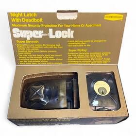 Db9280ap Ideal Security Vintage Mcm Super Guard Lock Night Latch With Deadbolt Db 9280 Ap