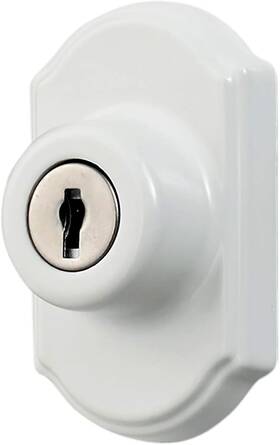 Sk703w Ideal Security Inc. Deadbolt For Storm And Screen Doors White Key Lock