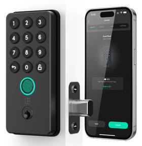 Igloohome 765855085571 New Deadbolt Go Smart Lock With Fingerprint Digital Keys Remote Pin Codes
