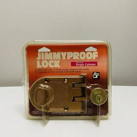 530-53-55 Ilco Jimmyproof Lock Deadlock Single Cylinder Door Deadbolt Made In Usa
