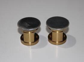 7010dc-26d Ilco Lot Of 2 Mortise Cylinder Dummy Blank 1-1/8 Inch Length Satin Chrome