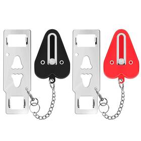 Imountek 737547586918 2pcs Portable Travel Door Lock Home Hotel Apartment Security Anti Ft Tool Safety