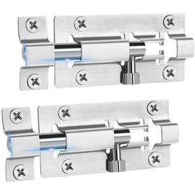Inbof 639228575160 2 Pack Slide Lock 3 Inch Barrel Bolt Latch Premium Door Stainles