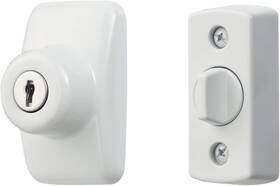 Inc. 711181839371 Keyed Deadbolt For Storm And Screen Doors White 2-piece Set