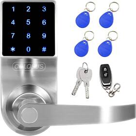 Inc. 744759808882 Electronic Keyless Door Lock Entry With Touchscreen Key Fobs Remote