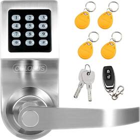 Inc. 744759971524 Electronic Smart Door Lock Keyless Entry With Keypad Key Fobs Remote Control