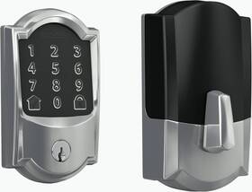 Be489wbcam625 Ingersoll Rand Schlage/falcon Encode Wifi Enabled Keypad Deadbolt With Camelot Trim Bright Chrome