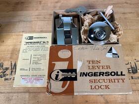 Sc71 Ingersoll Rim Automatic Deadlock Chrome - New Old Stock Made In England