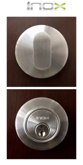 Cd110b6-32 Inox Cd110b632 Cd Deadbolt Single 2-1/2 Inch Satin Stainless Steel 2-3/8 Bs -