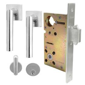 Xgs205-pd9550-32d-rh Inox 9550 Sliding Door Entry 205 Frankfurt 2-3/4 Inch Backset