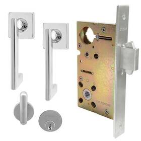 Xgs244-pd9550-32d-rh Inox 9550 Sliding Door Entry 244 Twilight 2-3/4 Inch Backset