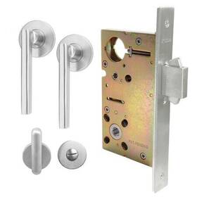 Xgt243-pd9540-32d-rh Inox 9540 Sliding Door Privacy 243 Sunrise 2-3/4 Inch Backset