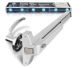 Wj00tps0019 Ironwalls Commercial Door Push Bar Panic Exit Device W Exterior Lever 27.5 Inch In