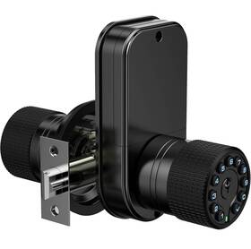 Iu-32 Iuknob Double Sided Keypad Smart Door Knob Matte Black Keyless Entry New
