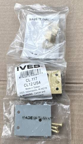 Cl12 Ives 044074996647 Us4 Invisible Cabinet Latch Satin Brass