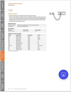 481f-716 Ives 481 F26d Chain Door Guard Hardware And Locks Tools Home Safety
