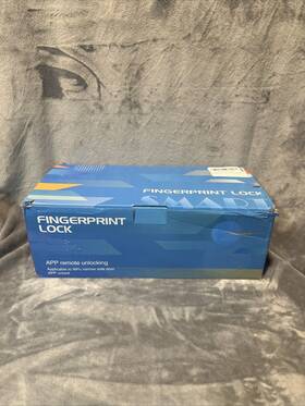 Jacchozhi 753557940311 Slim Smart Lock For Sliding Glass Door Fingerprint Black-lo-1/8