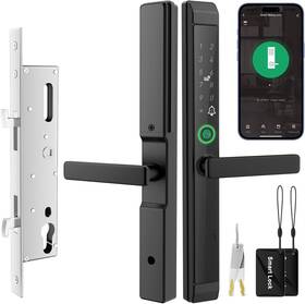 Jnzch 707457475190 Sliding Door Smart Lock Glass With Fingerprint
