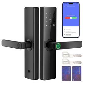 Jnzch 707457475589 Smart Fingerprint Door Lock Keyless Entry Front Deadbolt With